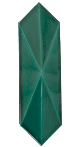 9x30 Prism Emerald Green Cracked Glaze Handmade Ceramic